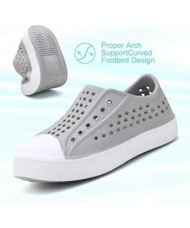 Okilol Toddler Slip On Sandals - Quick Dry Water Shoes (5 Toddler, Light Gray) - Buy Online on GoSupps.com
