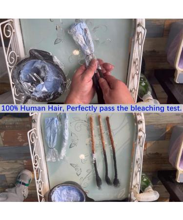 6 Inch Natural Black Human Hair Dreadlock Extensions - 30 Strands, Handmade, Can Be Dyed and Bleached - Buy Online on GoSupps.com