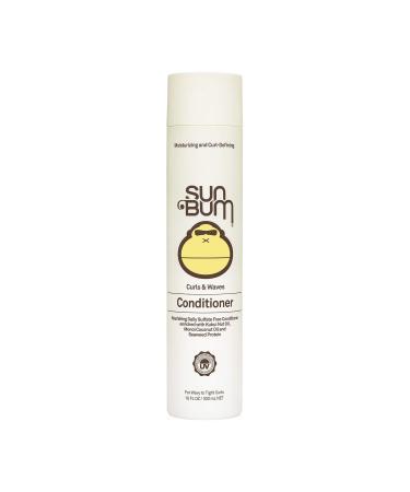 Sun Bum Curls & Waves Conditioner | Vegan and Cruelty Free Moisturizing Hair Treatment for Wavy and Curly Hair | 10 oz - Buy Online on GoSupps.com