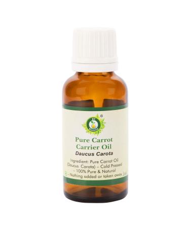 Carrot Oil | Daucus Carota | Oil Carrot | For Hair Growth | For Skin | For Face | Unrefined | For Body | 100% Pure Natural | Cold Pressed | 10ml | 0.338oz By R V Essential 10ml (0.338 Ounce)
