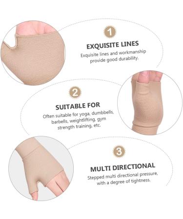 Gatuida Fashion Gloves | 2 Pairs Fingerless Mittens for Carpal Tunnel Support | Warm Spandex Hand Sleeves for Pain Relief - Buy Online on GoSupps.com