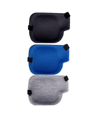 3pcs Single Eye Mask Daily Use Eye Protector Outdoor Eye Cover Soft Eye Patches Eye Patch Small Eye Blindfold Wear-Resistant Amblyopia Cover Clothing Pirate Child Polyester Assorted Color 2 10.00X7.00X0.50CM