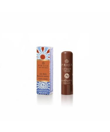 Prija Vegan Lip Balm with Jojoba Oil Shea Butter and Sunflower Wax Pampers your Lips Naturally Hydrating Lip Balm Stick 2 x 4.5ml - Buy Online on GoSupps.com