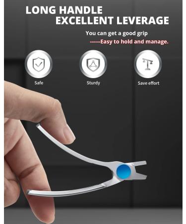 Professional Nail Clippers for Thick & Ingrown Nails - Curved Handle, Precision Toe & Fingernail Cutter - Buy Online on GoSupps.com