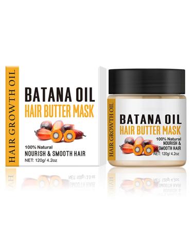 Batana Hair Mask - Batana Oil Hair Mask - 100% Natural - Repair Damaged Hair Nourishes Thin Hair Scalp Skin and Loss Hair Growth Fir for All Hair Types - 50ml