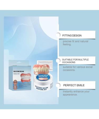 Denture Silicone Reline Kit Upper and Lower Veneers Teeth for Men and Women Denture Grooming Kit(1pcs) - Buy Online on GoSupps.com