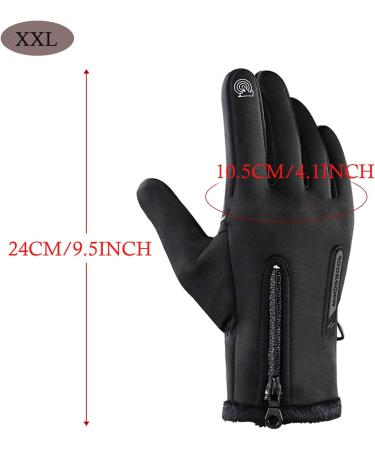 Outdoor Ski Gloves for Men Women | Cold-Proof Waterproof Touch Screen Windproof | Non-Slip Warm Gloves - Dark Blue (Medium) - Buy Online on GoSupps.com