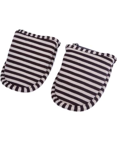 Alomejor Foldable Travel Shoes for Women - Portable Striped Spa House Shoes Washable & Non-Slip Soft Cotton - Brown - Buy Online on GoSupps.com