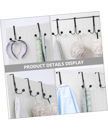 Alipis 3pcs Wrought Iron Hook Hooks Hangers Coat Rack Over The Door Towel Rack Door Hook Jacket Door Frame - Buy Online on GoSupps.com