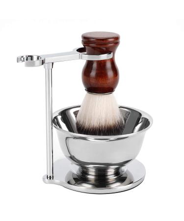 SANWA Deluxe Shaving Kit for Men,Stainless Steel Shaving Razor&Brush Stand Holder Soap Bowl Shave Brush Kit,Boyfriend Husband Dad Birthday Fathers Day for Him