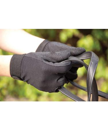 Rhinegold Cotton Pickel Palm Gloves Black S