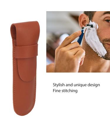 PU Razor Protective Case - Vintage Portable Shaving Trimmer Bag for Travel & Outdoor Use - Buy Online on GoSupps.com