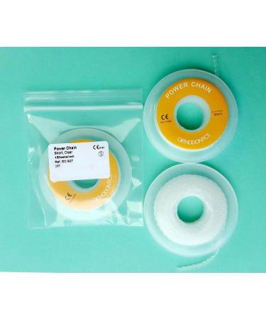 Buy Dental Orthodontic Latex Elastics Power Chain - Transparent Short Filaments & Elastic Rubber Bands for Effective Orthodontic Treatment - Buy Online on GoSupps.com