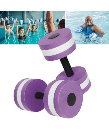 2PCS Water Aerobic Foam Dumbbells Set for Aqua Fitness - Purple - Buy Online on GoSupps.com