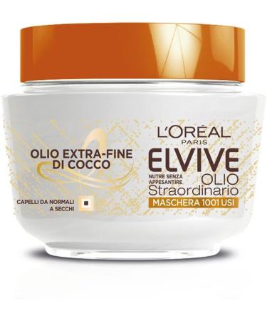 L'Or al Paris L Or al Paris Oil nourishing mask Elvive Extraordinary oil end of coconut hair normal to dry 300 ml 3 packs - Buy Online on GoSupps.com