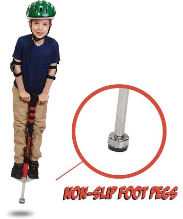 New Bounce Pogo Stick for Kids - Sport Edition, 40-80 Lbs - Easy Grip Quality PogoStick for Wholesome Fun | Black & Red - Buy Online on GoSupps.com