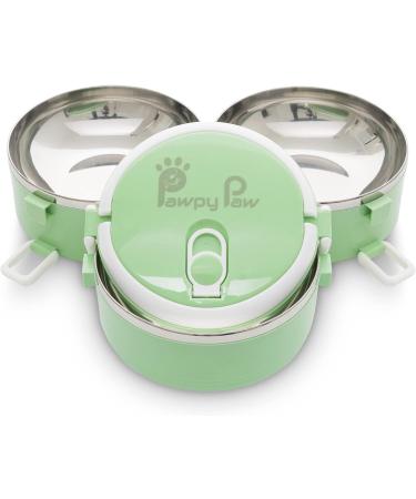 Travel Down Stainless Steel Dog Bowl Set - Portable 3 Bowl Set (1500 ml) for Outdoor & Everyday Use - Buy Online on GoSupps.com