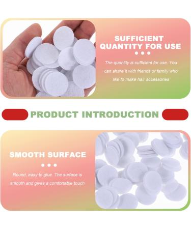 Ipetboom 2000pcs Non-woven Gasket Hair Pin Hair Clip Diy Headdress Supplies Diy Hairpin Wafer Craft Supplies - Buy Online on GoSupps.com