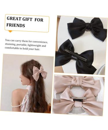 minkissy 8 Pairs bow hairpin bows for baby girls new year hair decoration linen hair bows baby girls bows ribbon bowknot accessories bow alligator clips Miss fabric wedding hair clip - Buy Online on GoSupps.com