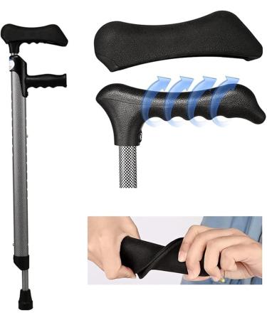 Adult Underarm Crutches Lightweight Adjustable Walking Cane Applicable Height 4' 5'' 6' Comfortable Underarm Pads Ergonomic Grip - Buy Online on GoSupps.com