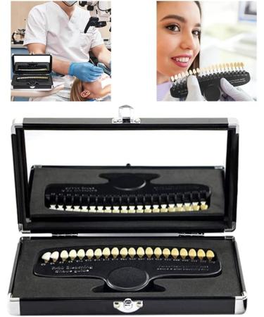 Teeth Whitening Shade Guide - 20-Color Tooth Shadow Tool with Mirror | Dentist-Approved Tracking Aid - Buy Online on GoSupps.com