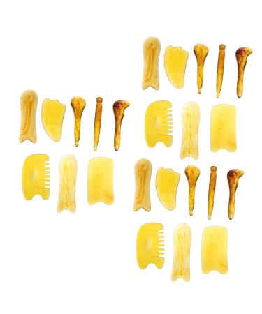 Healvian 24 PCK ABTREFTALD SCRATION MASSAGER Restoration Chinese Natural Massage Ceager Regrow Regeneration Massage scraping Schaber acupuncture tools Meridian scratching board tablets scratch