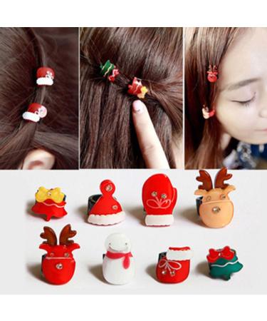 Frcolro 8pcs Christmas Mini Hair Claw Clips - Cute Hair Accessories for Girls & Kids | Shop Internationally - Buy Online on GoSupps.com
