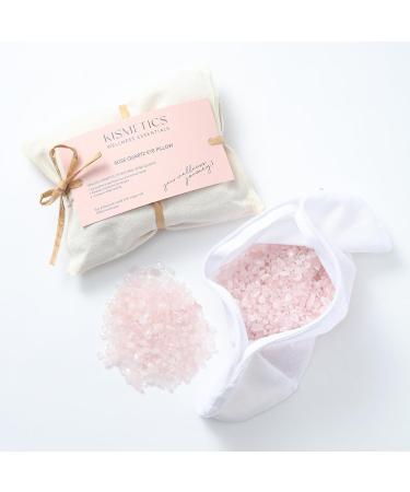 Natural Rose Quartz Weighted Eye Pillow | Relaxation Sleep Yoga & Spa Essentials | Ideal Gift for Women - Buy Online on GoSupps.com