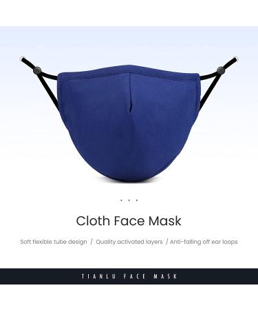 Breathable Face Mask with Nose Wire & Adjustable Ear Loops - 5 Pcs Reusable 3-Ply (Fashion Style) - Buy Online on GoSupps.com