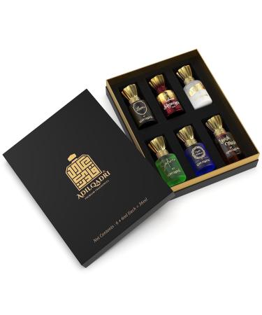 Adil'qadri Assorted Luxury Alcohol Free Long Lasting Roll-on Attar Perfume Gift Set for Unisex Alcohol-free for All Occasions (6 Ml/0.2 Fl Oz Each) - Buy Online on GoSupps.com