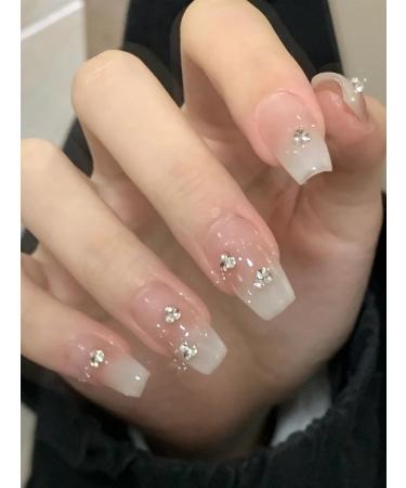 Wearing armor with a gradient nude color and a sense of temperament. Removable and explosive sparkling rhinestones for nail art(M) - Buy Online on GoSupps.com