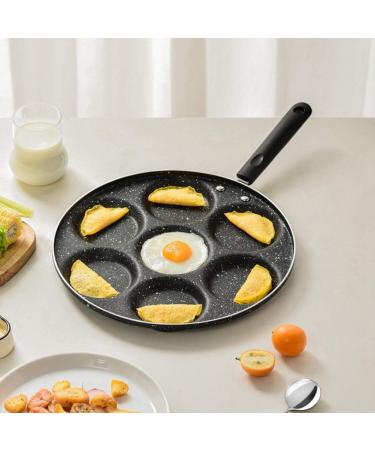 DELURA 7 Holes Frying Pan Multi Function Breakfast Pan Cooking Tools Kitchen Supplies Frying Baking Pan Cooking Pot Kitchen Utensils Cookware - Buy Online on GoSupps.com