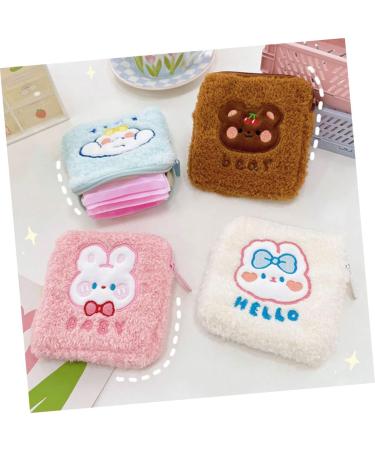 Healeved 12 Pcs Storage Bag for Women's Bandages | Reusable Period Pads & Tampon Bag | Cute Cartoon Girl Design for Handbag - Buy Online on GoSupps.com