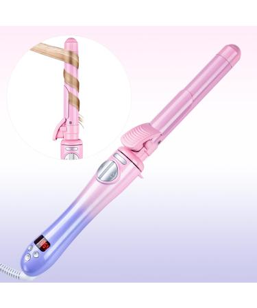 Rotating Curling Iron 1 Inch Automatic Curling Iron Easy-to-use Curling Wand for All Hair Types Self Rotating Barrel with Dual Voltage Fast Heating for Long-lasting Hair Styling
