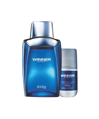 Esika L'Bel Winner Sport Eau de Toilette for Men and Winner Sport Antiperspirant Roll-On Deodorant Set