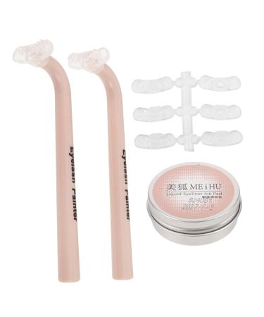 Mikinona 1 Set Eye Makeup Aid Eyeliner Stencils Lower Eyelash Stamps Eyelash Stencil for Makeup Eyelash Guide Eyelashes Prints Stamp False Eyelashes Stamp Eyelash Stencils Diphenylene 12.00X3.50X2.50CM