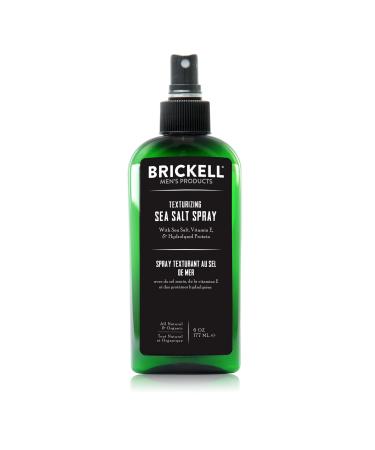 Brickell Men's Texturizing Sea Salt Spray for Men, Natural & Organic, Alcohol-Free, Lifts and Texturizes Hair for a Beach or Surfer Hair Style, 6 Ounce 6 Fl Oz (Pack of 1)