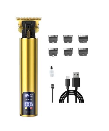 Men Hair Clippers Electric Hair Clippers Professional Men Hair Clipper | Rechargeable Electric Cordless Hair Clipper High-Performance Professional Barber Hair Cutting Kit for Precision Cuts Gold