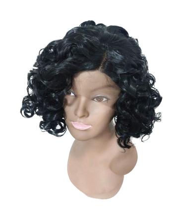 Shop Women's Black Wavy Curly Synthetic Wig - Retro Styles from 50s to 80s - International Shipping Available - Buy Online on GoSupps.com