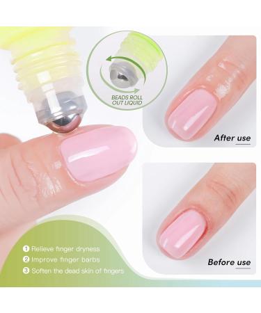 mercham 4 PCS Cuticle Oil for Nails Natural Nail Cuticle Oil with Almond Oil Deeply Hydrating Nourishing Nail Oil Treatment for Damaged Nails Organic Cuticle Oil Nail Care Kit (10ml*4) - Buy Online on GoSupps.com