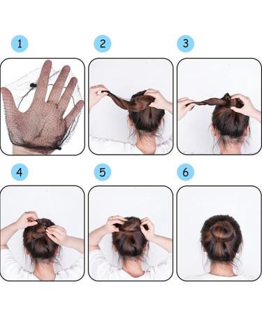 Bestomrogh 20 Pcs Invisible Hair Nets for Hair Buns and Wigs - Elastic Edge Hair Fixing for Ballet Dance and Nurses (Black) - Buy Online on GoSupps.com