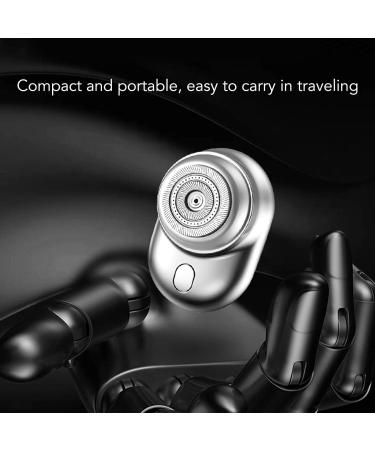 Electric Beard Trimmer Electric Beard Clipper Portable Strong Power Digital Display 300mAh Stainless Steel Blades for Travel (Silver) - Buy Online on GoSupps.com