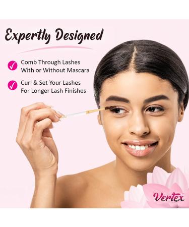 Vertex Eyebrow Brush Spoolie Comb - Perfect for Blending Brow Pomade & Enhancing Lashes | Buy Online Internationally - Buy Online on GoSupps.com