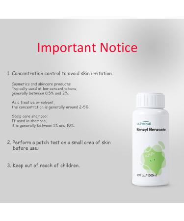 Benzyl Benzoate 1000ml | Premium Fragrance & Cosmetic Ingredient | Ideal for Hair & Scalp Products - Buy Online on GoSupps.com