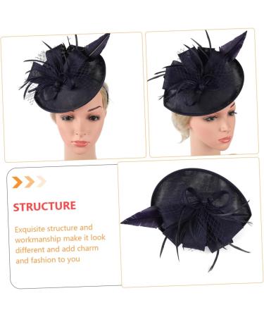 Gogogmee 1pc Mesh Headband Women Headdress Veil Hair Band Female Party Headdress Women Headwear Flower Hair Band Feather Hair Band Hair Band with Veil Party Hair Accessory Female Headband One Size Black - Buy Online on GoSupps.com