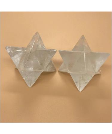 CIMWJOPS Big 60mm Natural Clear Crystal Merkabah Pendulum Crystal Stones Merkaba Stars Pendant Jewelry NecklaceEnergy Minerals 5cm - Buy Online on GoSupps.com