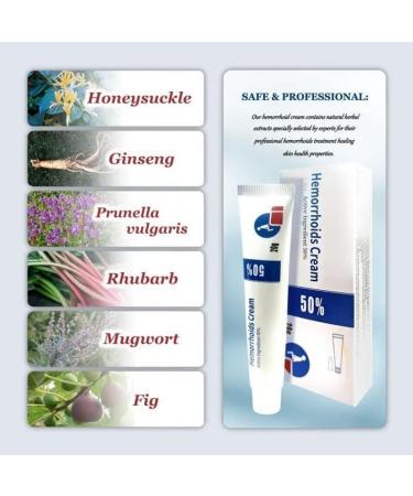 Hemorrhoid Treatment Cream Soothing Relief for Discomfort Swelling & Burning Professional Strength Fissure Care Ointment 2 Pcs Set for Daily Care - Buy Online on GoSupps.com