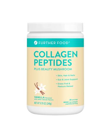 Further Food Collagen Peptides Plus Beauty Mushroom Vanilla 9 oz (249 g)