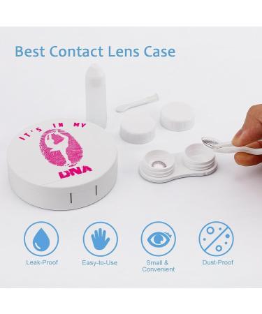 Shop Ice Skaters It's in My DNA Contact Lens Storage Box - Portable Kit with Mirror & Cute Design - Buy Online on GoSupps.com