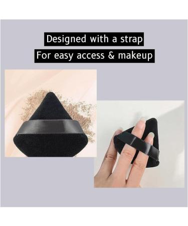 BOBOZHONG Triangle Makeup Powder Puff 6 Pieces Face Sponge Powder Puff Soft Plush Powder Sponge Washable Makeup Sponge Wet Dry Makeup Tool for Loose Powder or Foundation Blush - Buy Online on GoSupps.com